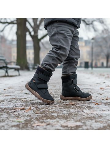 FRODDO ZERU TEX WINTER Dark Blue | Dětské zimní zateplené barefoot boty