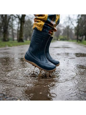 RAYVE MONSOON Dark Blue | Dětské barefoot holínky