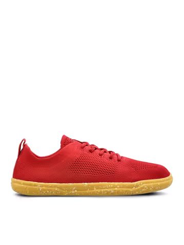 Dámské Barefoot Tenisky GROUNDIES® Active Knit Třešňově Červené