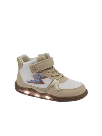 Gyerek barefoot világító bokacsizma BEPPI CASUAL BOOT INFANTI bézs/fehér