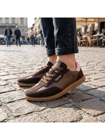 RAYVE RIO LEATHER Espresso | Barefoot tenisky