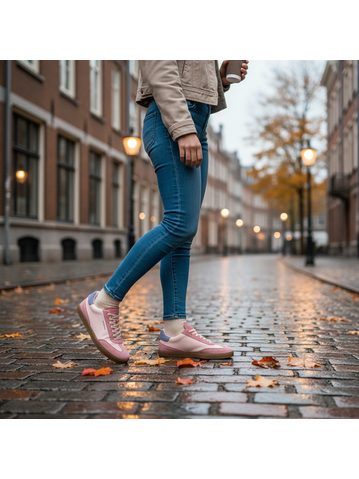 Dámské Barefoot Tenisky GROUNDIES® Panama Růžovo Orchidejové