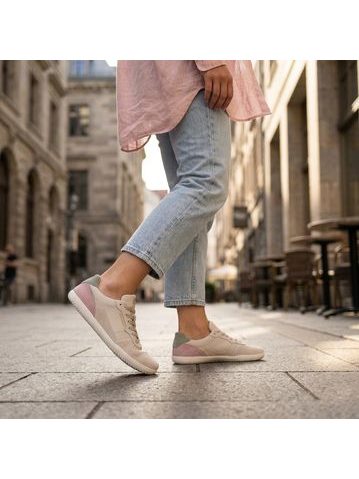 Dámské Barefoot Tenisky GROUNDIES® Nova GO1 Béžovo Růžové