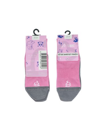 DĚTSKÉ NABOSO BAREFOOT BAMBUSOVÉ PONOŽKY Růžové VÝHODNÝ SET 10 KUSŮ