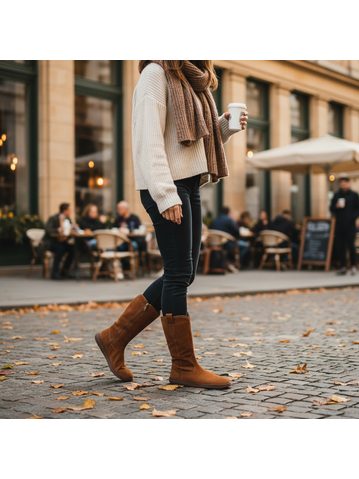 GROUNDIES® Tucson Cognac Barefoot čizme