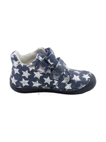 Dětské barefoot tenisky D.D.STEP S070-62583 Tmavě modré hvězdy