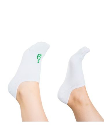 NABOSO BAMBUSOVÉ BAREFOOT PONOŽKY NEVIDITELNÉ Bílé VÝHODNÝ SET 5 KUSŮ