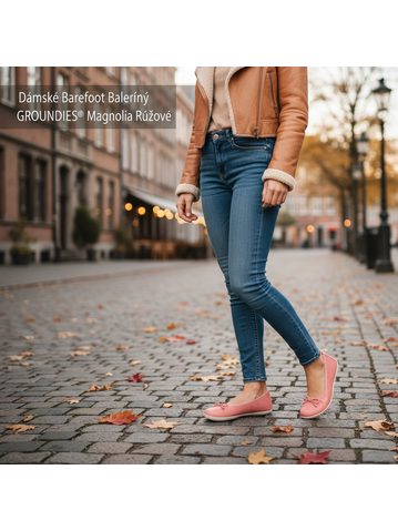 Dámské Barefoot Baleríny GROUNDIES® Amber 2.0 Černé