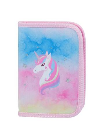 BAAGL Školní penál jednopatrový Rainbow Unicorn