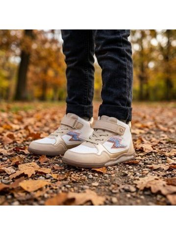 Dětské Barefoot Svítící Kotníkové Tenisky BEPPI CASUAL BOOT INFANTI modro bílé