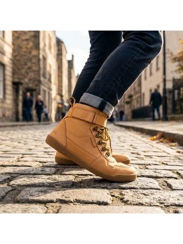 Barefoot Kotníkové boty RAYVE GLASGOW 3.0 koňakové