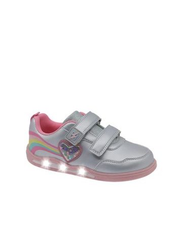 Gyerek barefoot világító tornacipő BEPPI SAPATO INFANTI ezüst-rózsaszín