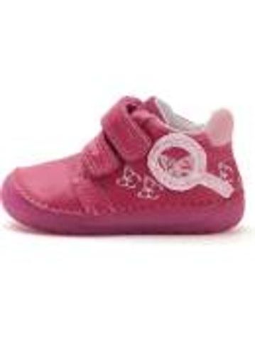 Dětské barefoot tenisky D.D.STEP S070-52838A Dark Pink motýlci růžové
