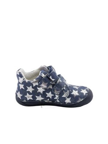 Kinder barefoot sneakers D.D.STEP S070-62583 Tmavě modré hvězdy