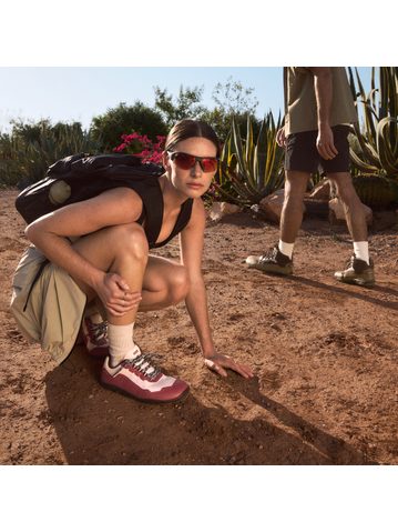 Dámské Barefoot Outdoorové Boty GROUNDIES® All Terrain Low 2.0 Červeno Žluté