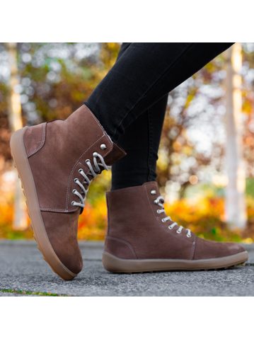 BE LENKA WINTER 3.0 Walnut Brown | Zimní zateplené barefoot boty