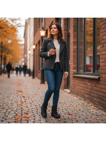 GROUNDIES® Springfield Black Barefoot Подплатени Туристически Обувки