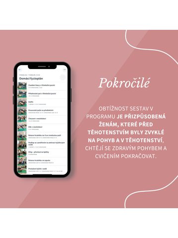 PROGRAMY CVIČENÍ V TĚHOTENSTVÍ - POKROČILÉ 1
