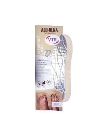 Zimní Zateplené Barefoot VLOŽKY VTR Alu/Vlna
