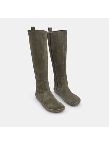 BAŤA KOZAČKY Semiš | Dámské barefoot kozačky