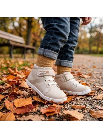 Dětské barefoot celoroční boty D.D.STEP S070-62964A tmavě modré traktor
