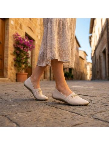 LEGUANO LADY FAMOUS Gold | Dámské barefoot baleríny