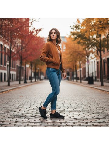 GROUNDIES® Amsterdam Black Muške barefoot tenisice