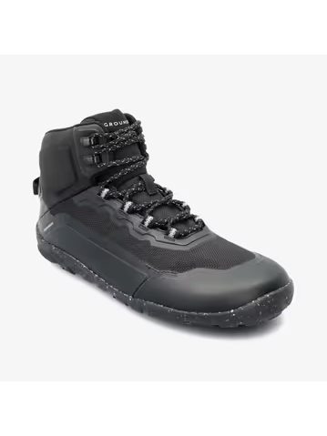 Barefoot Voděodolné Pohorky GROUNDIES® All Terrain High 2.0 Černé
