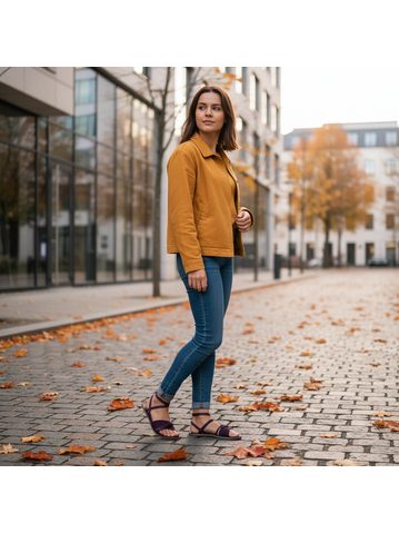 GROUNDIES® Cadiz Green Ženske Barefoot Sandale