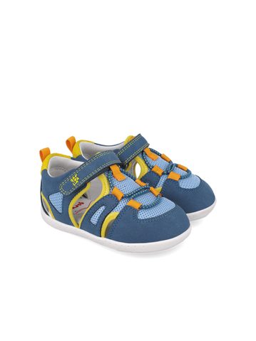 GARVALÍN SANDÁLY SPORT Blue/Yellow | Dětské barefoot sandály 2