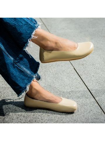 ANGLES ANTIOPA Beige | Dámské barefoot baleríny