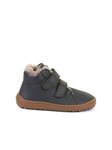 FRODDO ZIMNÍ FURRY Dark Blue | Dětské zimní zateplené barefoot boty
