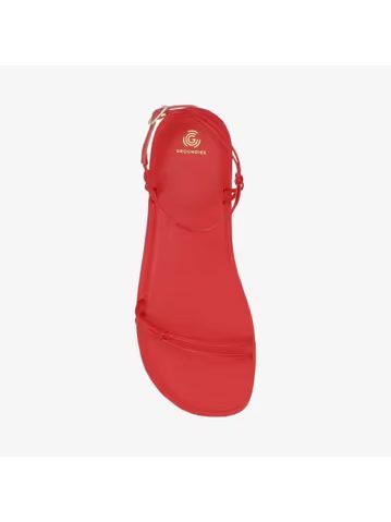 Dámské Barefoot Sandály GROUNDIES® Cadiz Červené