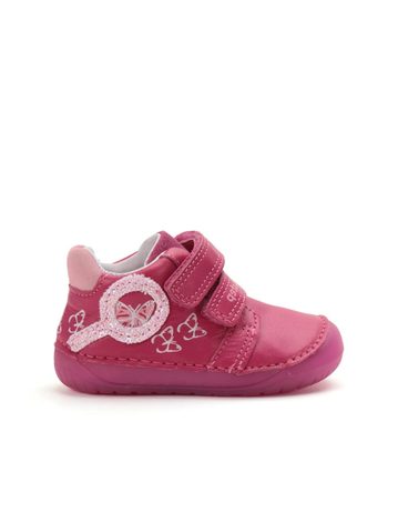 Dětské barefoot tenisky D.D.STEP S070-52838A Dark Pink motýlci růžové