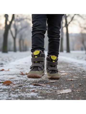 FRODDO UP TEX WINTER Grey / Black | Dětské zimní zateplené barefoot boty