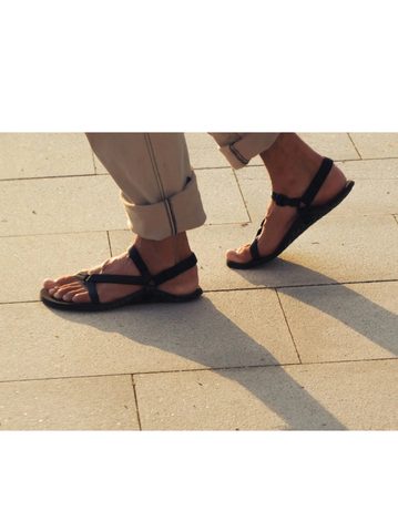 BOSKY LIGHT II Z Black | Barefoot sandály