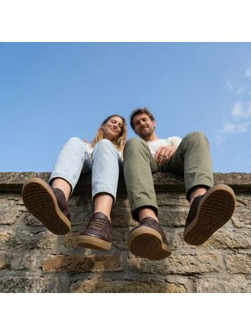 Dámské Barefoot Tenisky GROUNDIES® Nova Special Espresso/Krokodýl