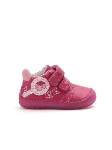 Children's Barefoot Trainers D.D.STEP S070-52838A Dark Pink with Butterflies