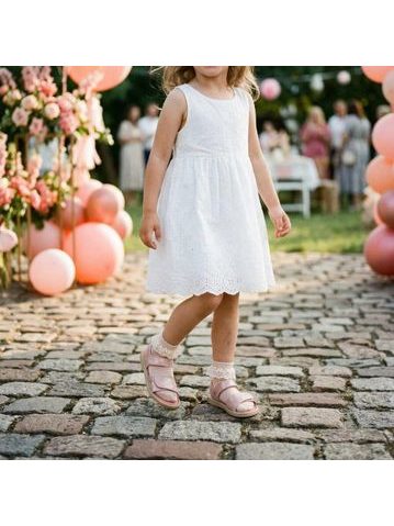 Sandálias barefoot de criança Be Lenka Miami Kids - Coral Sparkle