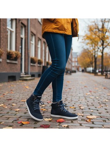 GROUNDIES® Torino Stone/Black Ghete Barefoot Izolate