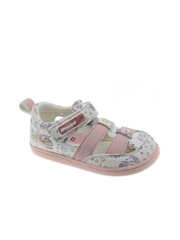 BEPPI SAPATO CASUAL BEBE Růžoví jednorožci | Dětské barefoot sandály