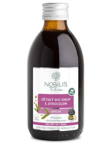Nobilis Tilia Dětský BIO sirup s jitrocelem Emílek 250 ml