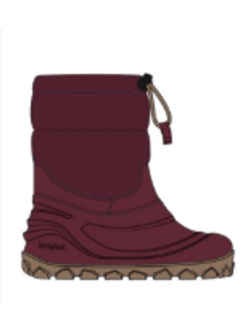 RAYVE SNOWSTORM Bordeaux | Dětské barefoot sněhule