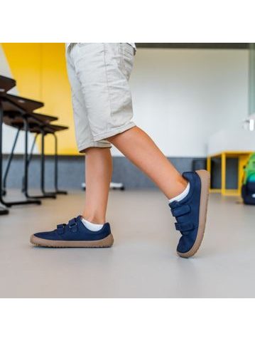 Sapatos barefoot de criança Be Lenka Bounce azul-escuro