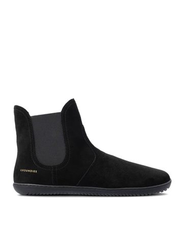 Barefoot Zateplené Chelsea GROUNDIES® CAMDEN MID Černé Barefoot+