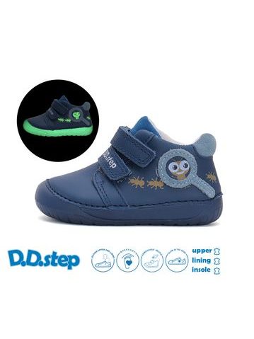 Dětské barefoot tenisky D.D.STEP S070-52576 Světle Modrá svítivá