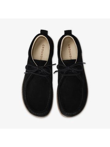 Barefoot Mokasíny GROUNDIES® Cricket Černé