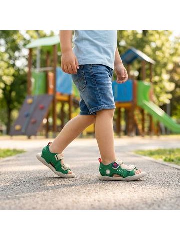 DOCKERS BY GERLI Sandály Zelené | Dětské barefoot sandály