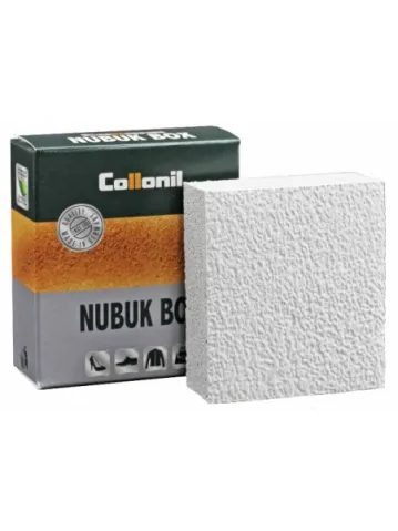 Collonil Nubuk Box Classic - dvouvrstvá čisticí kostka na broušenou kůži a krabička