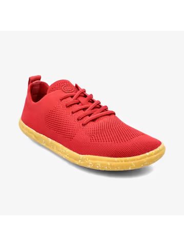 Dámské Barefoot Tenisky GROUNDIES® Active Knit Třešňově Červené
